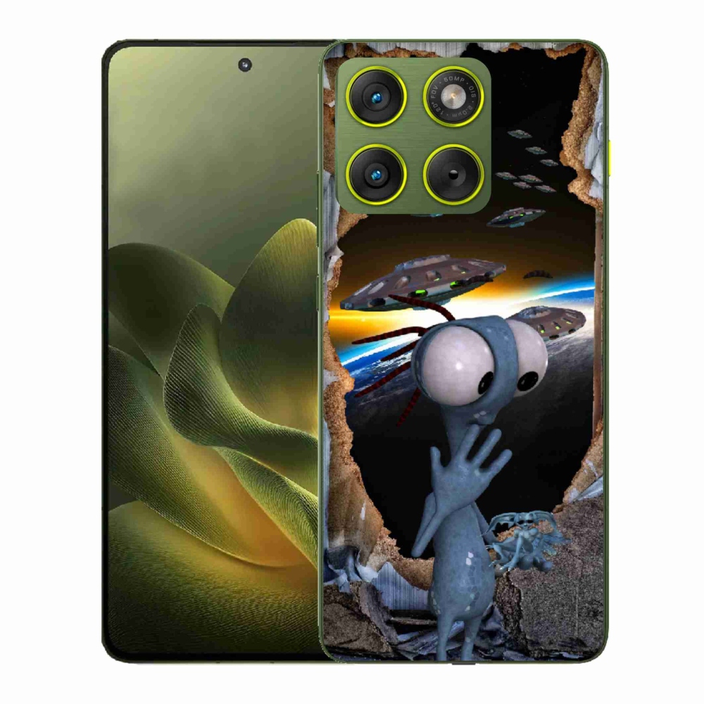 Gelový kryt mmCase na Motorola Edge 70 - mimozemšťan