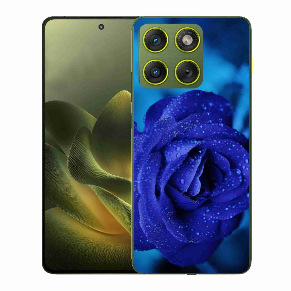 Gelový kryt mmCase na Motorola Edge 70 - modrá růže