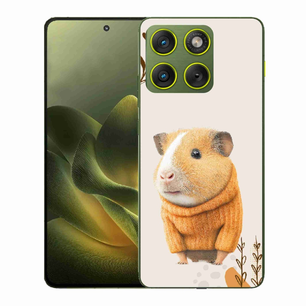 Gelový kryt mmCase na Motorola Edge 70 - morče ve svetru