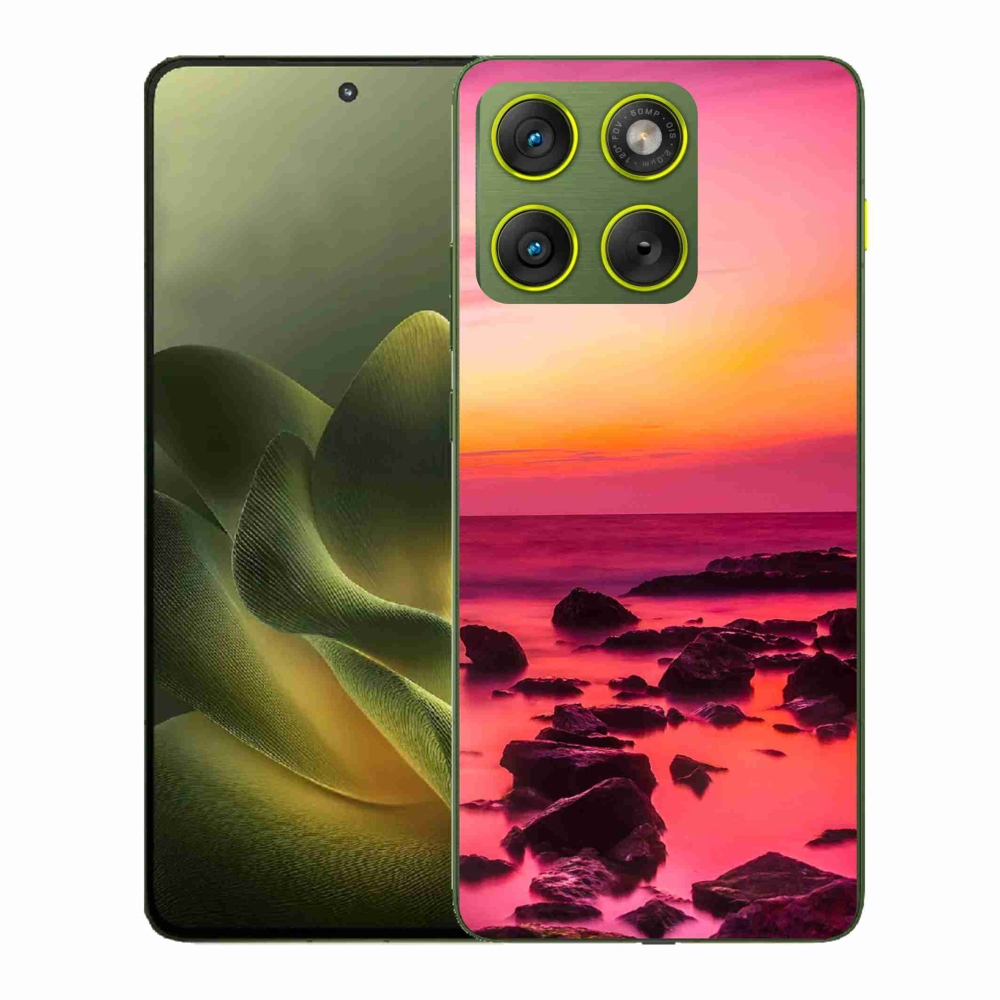 Gelový kryt mmCase na Motorola Edge 70 - moře a záře