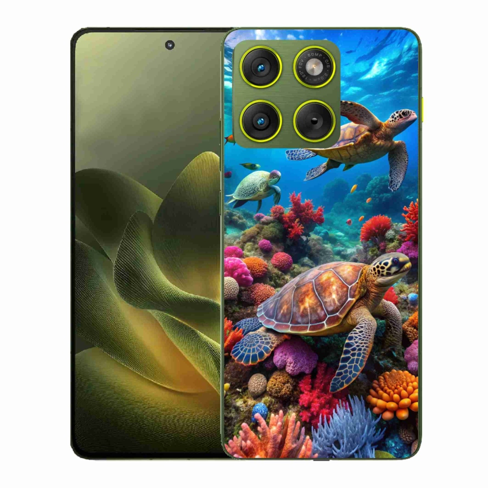 Gelový kryt mmCase na Motorola Edge 70 - mořský svět 2