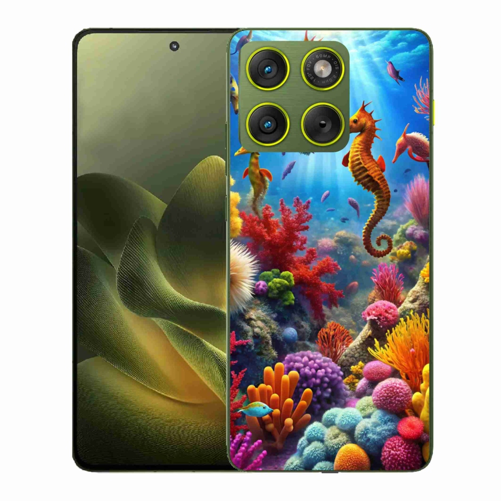 Gelový kryt mmCase na Motorola Edge 70 - mořský svět 3