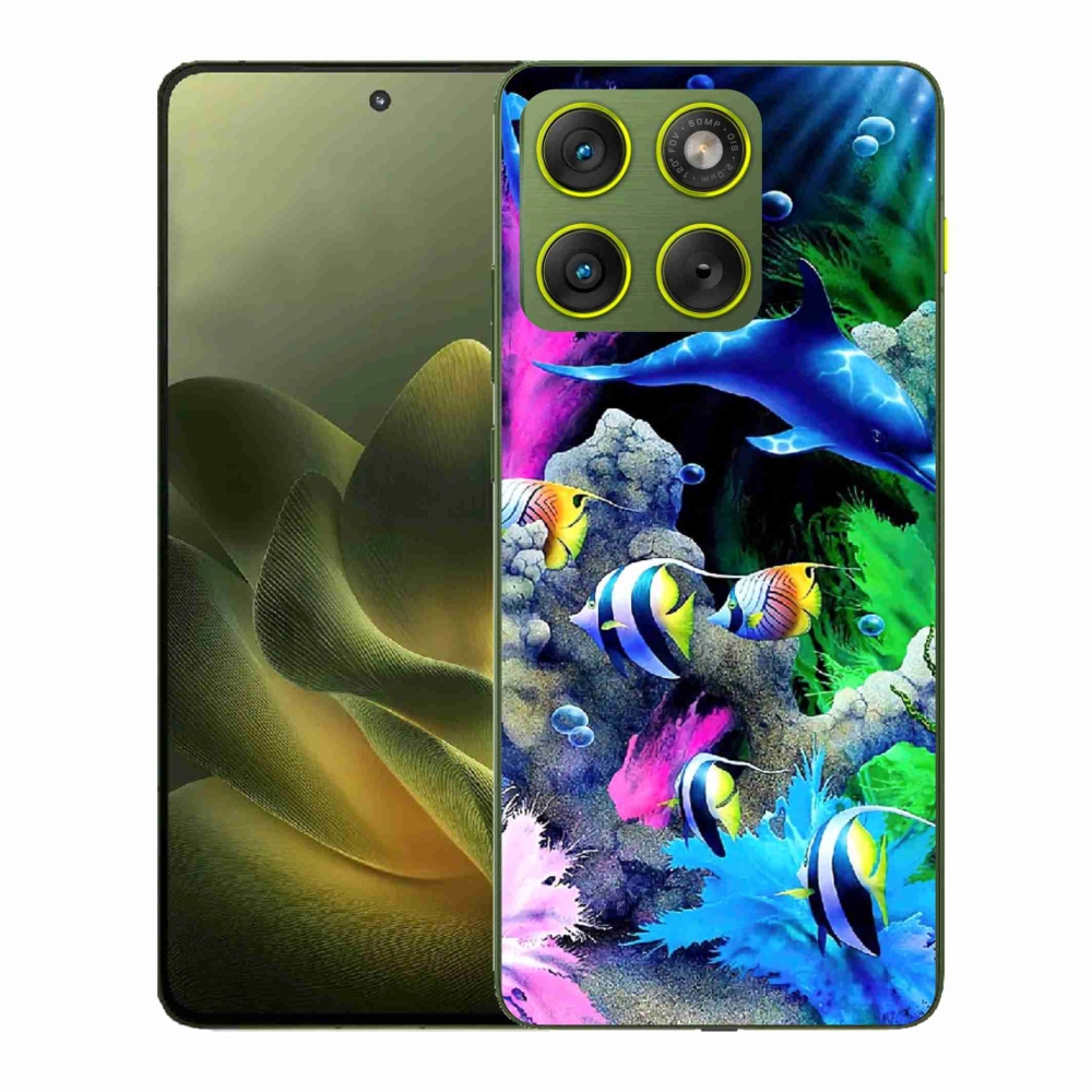 Gelový kryt mmCase na Motorola Edge 70 - mořský svět