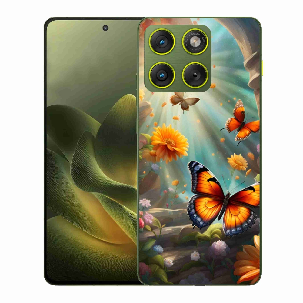 Gelový kryt mmCase na Motorola Edge 70 - motýlí zahrada 2