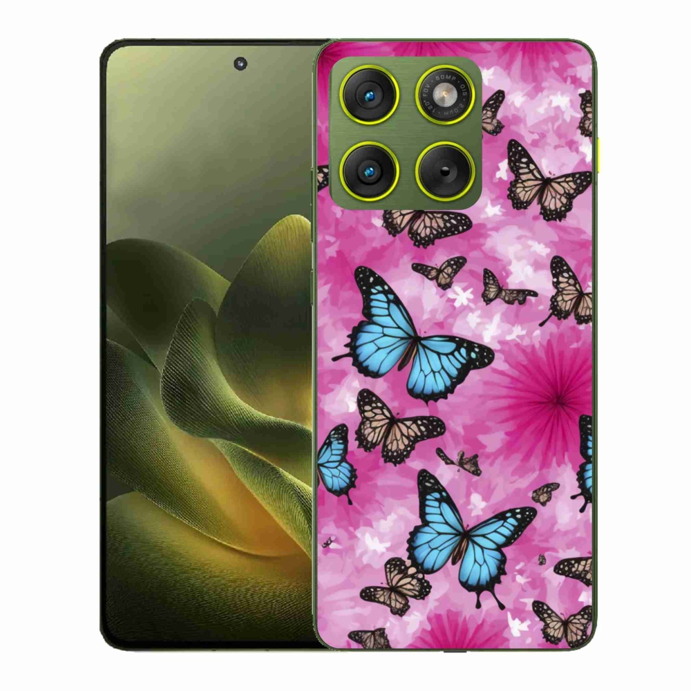Gelový kryt mmCase na Motorola Edge 70 - motýlí zahrada