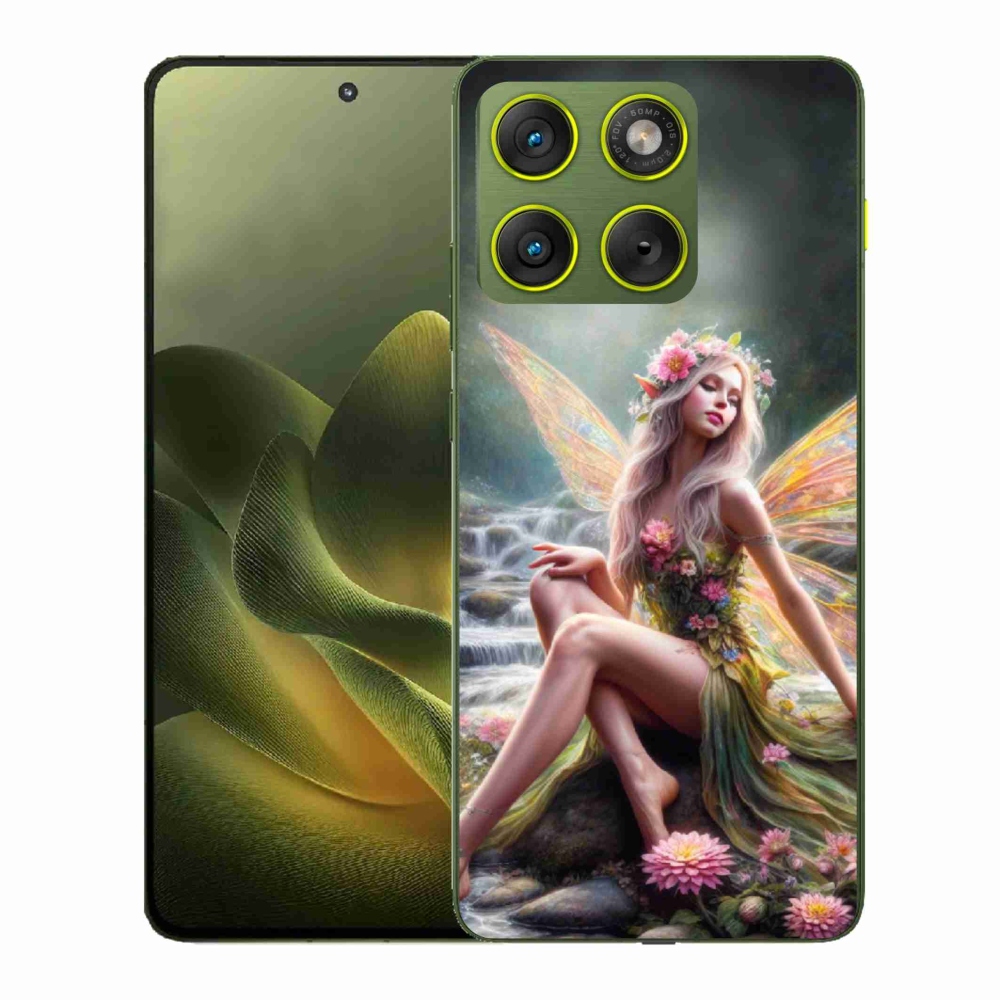 Gelový kryt mmCase na Motorola Edge 70 - motýlí žena 1