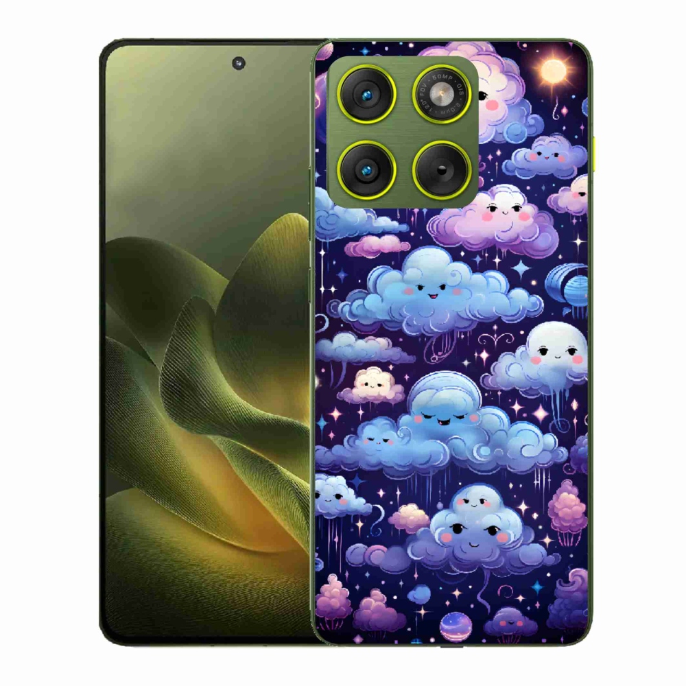 Gelový kryt mmCase na Motorola Edge 70 - mráčky