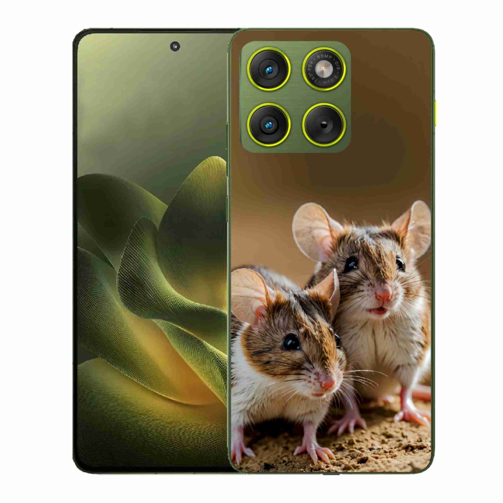 Gelový kryt mmCase na Motorola Edge 70 - myší duo