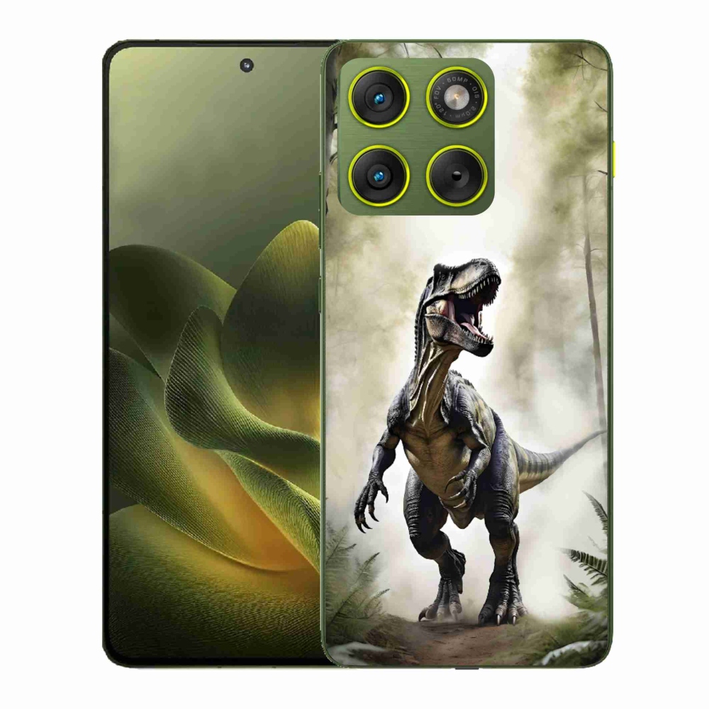 Gelový kryt mmCase na Motorola Edge 70 - naštvaný T-Rex