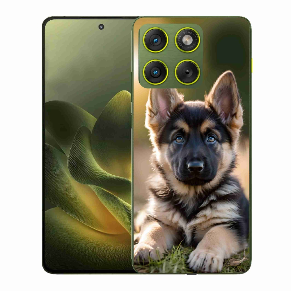 Gelový kryt mmCase na Motorola Edge 70 - německý ovčák v přírodě