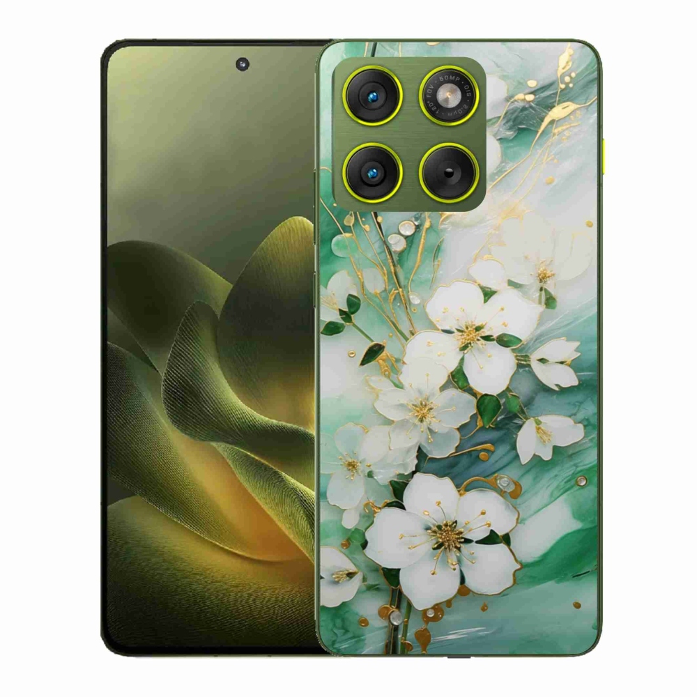 Gelový kryt mmCase na Motorola Edge 70 - něžné květy