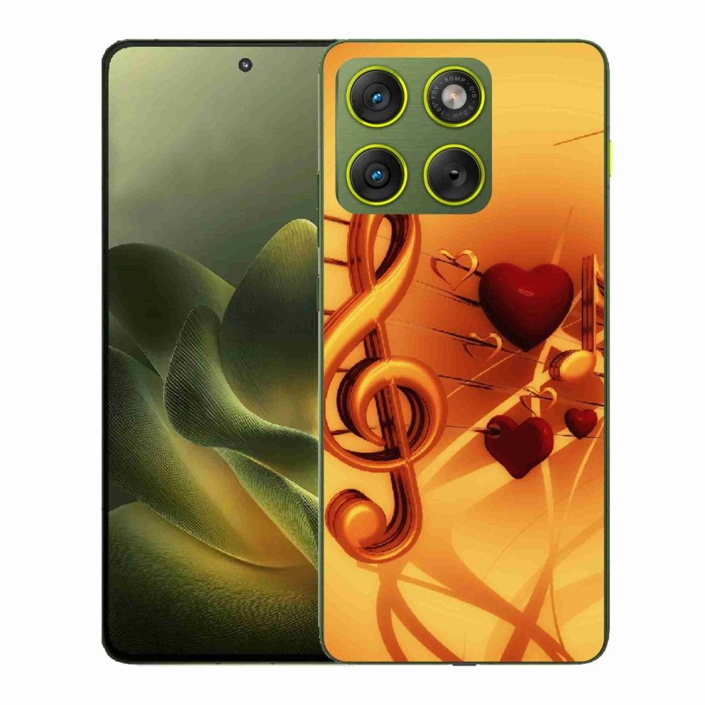 Gelový kryt mmCase na Motorola Edge 70 - noty