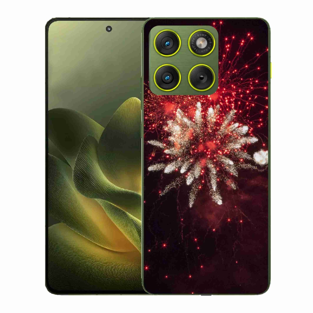 Gelový kryt mmCase na Motorola Edge 70 - ohňostroj