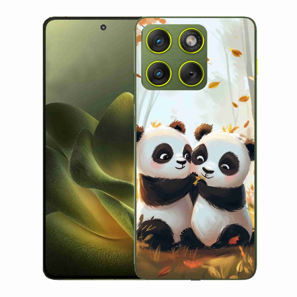 Gelový kryt mmCase na Motorola Edge 70 - pandy