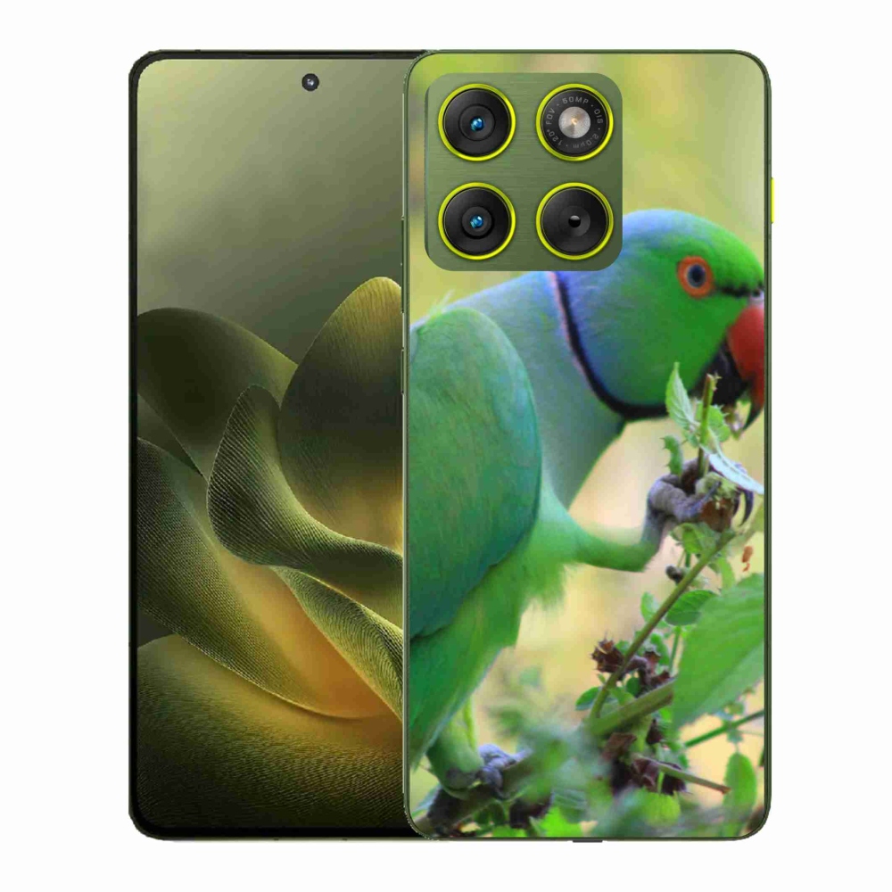 Gelový kryt mmCase na Motorola Edge 70 - papoušek alexandr
