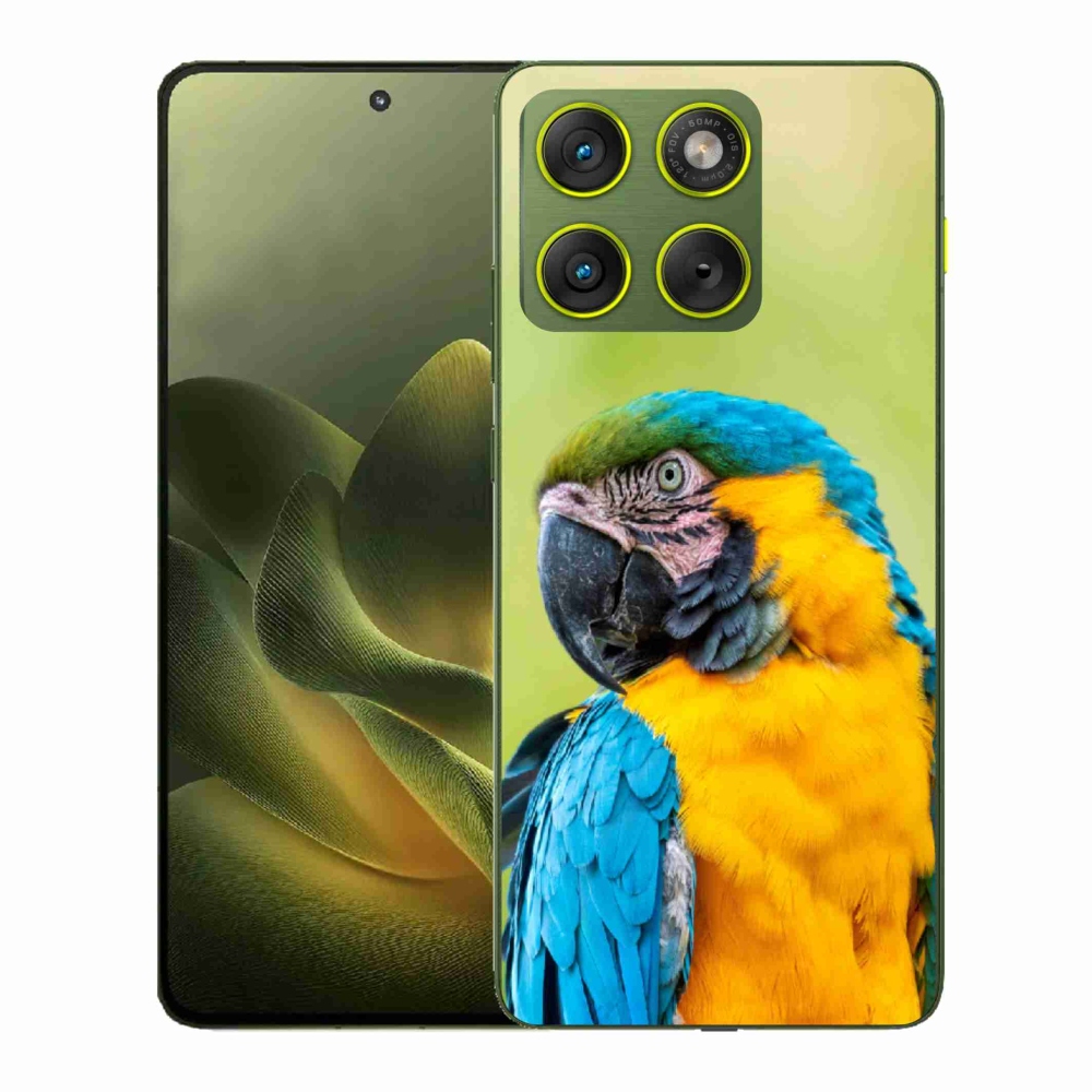 Gelový kryt mmCase na Motorola Edge 70 - papoušek ara 2