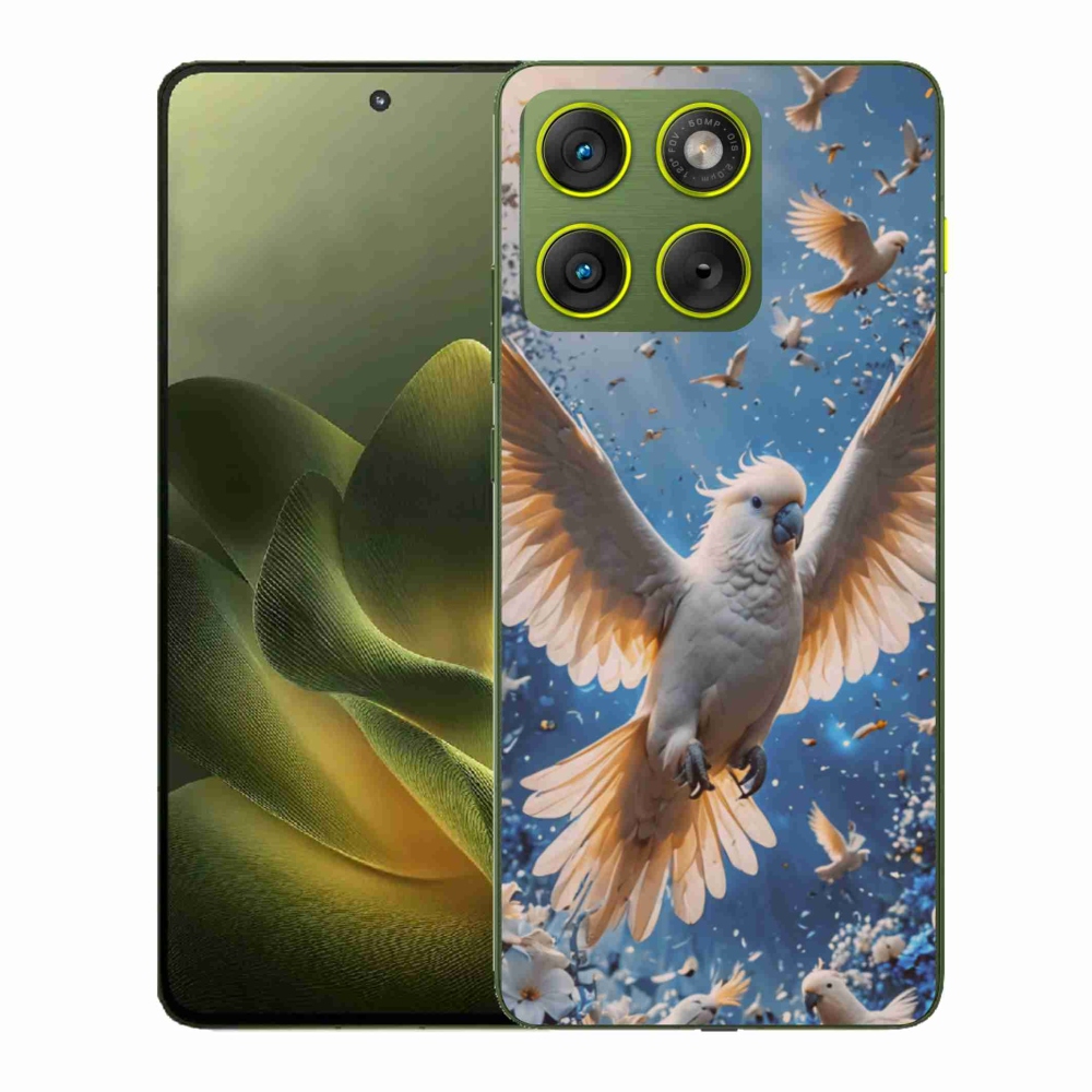 Gelový kryt mmCase na Motorola Edge 70 - papoušek kakadu
