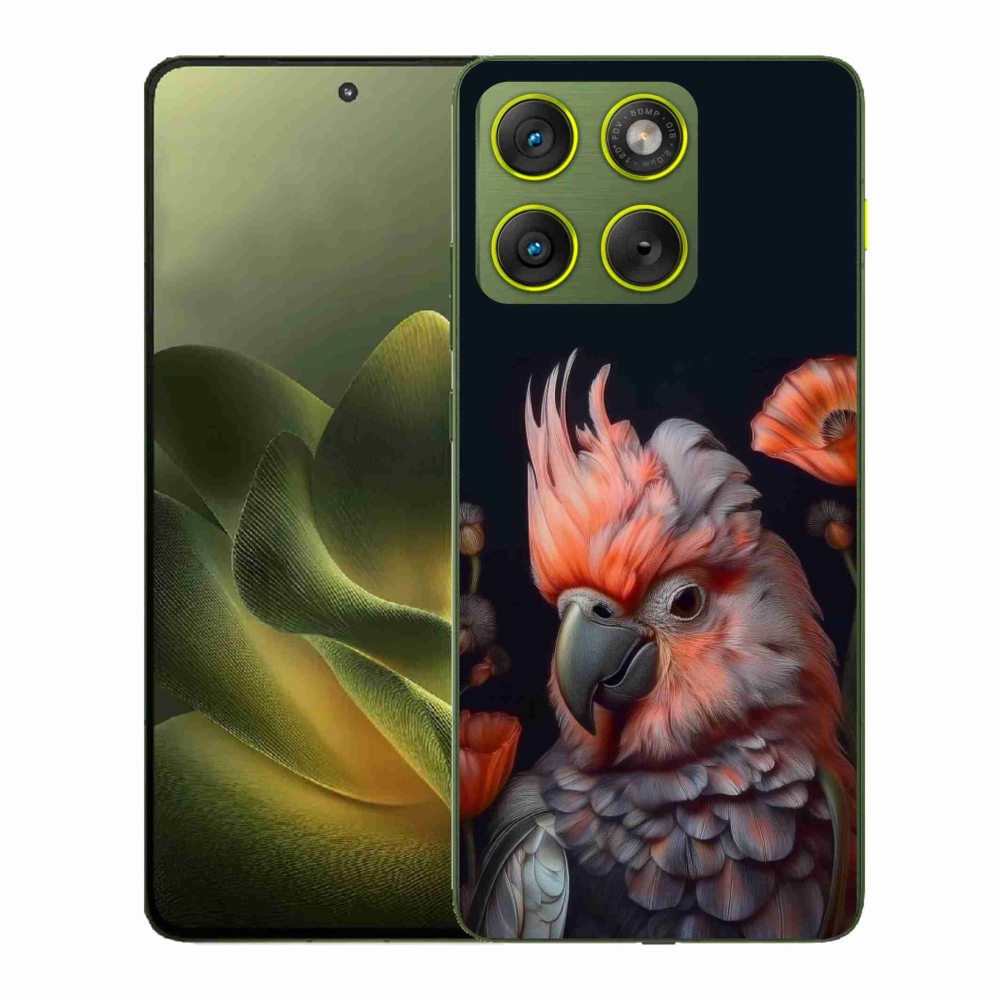 Gelový kryt mmCase na Motorola Edge 70 - papoušek kakadu v barvách