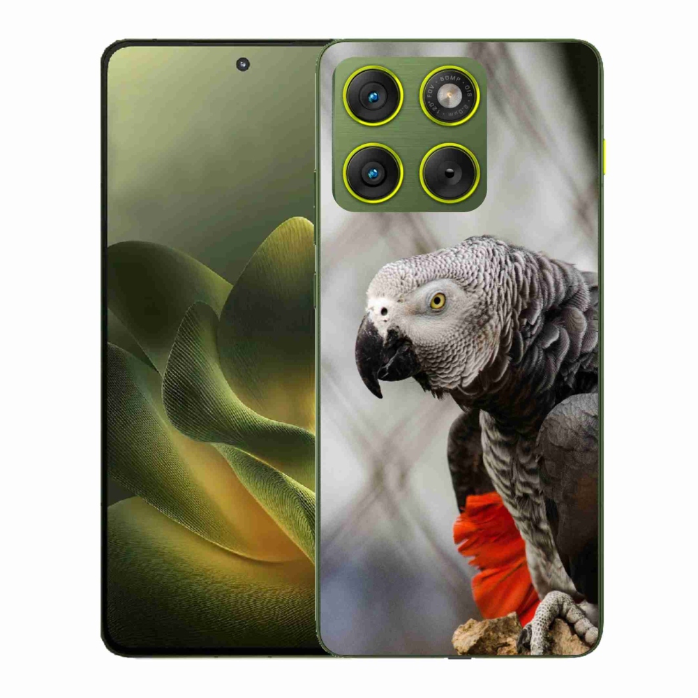Gelový kryt mmCase na Motorola Edge 70 - papoušek žako 3