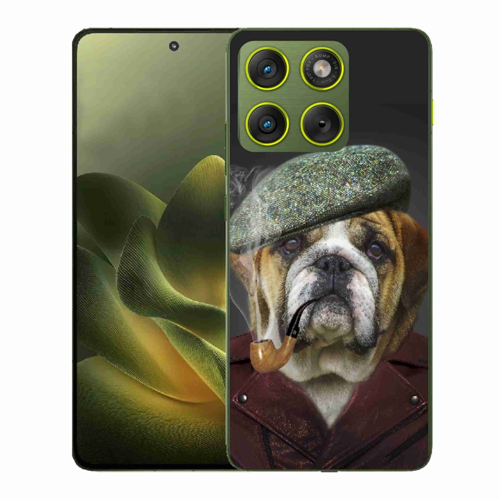 Gelový kryt mmCase na Motorola Edge 70 - pes s fajfkou
