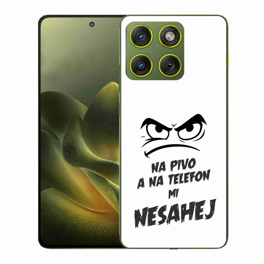 Gelový kryt mmCase na Motorola Edge 70 - pivní motiv 2 bílé pozadí