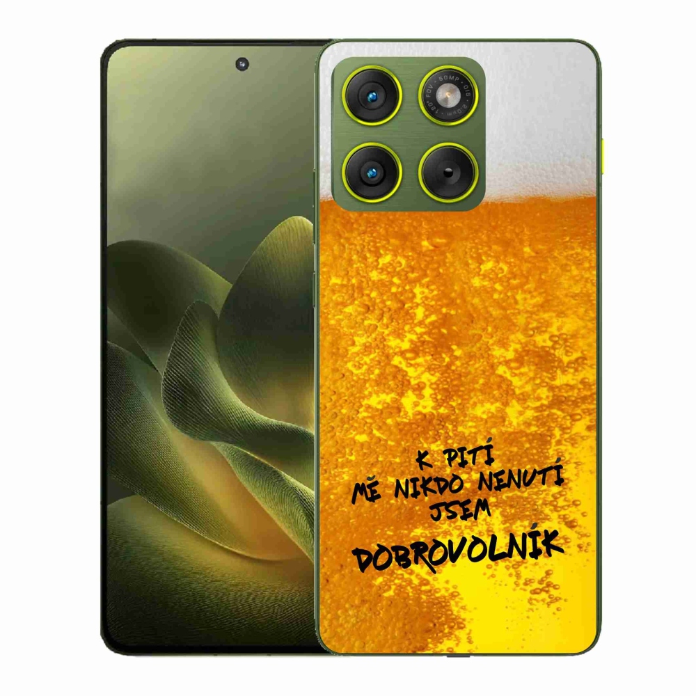 Gelový kryt mmCase na Motorola Edge 70 - pivní motiv 4
