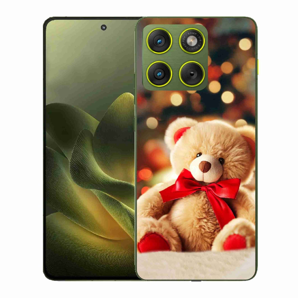 Gelový kryt mmCase na Motorola Edge 70 - plyšový medvídek