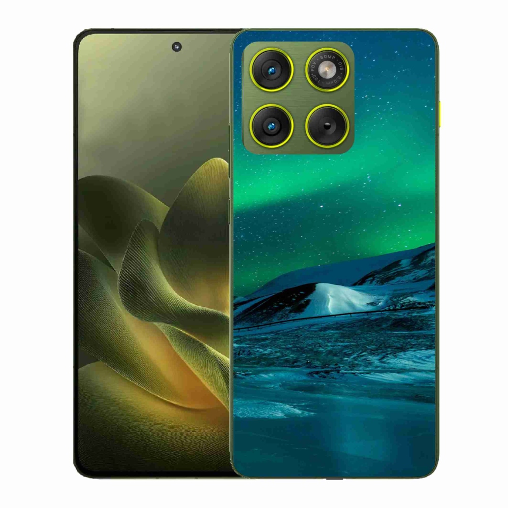Gelový kryt mmCase na Motorola Edge 70 - polární záře