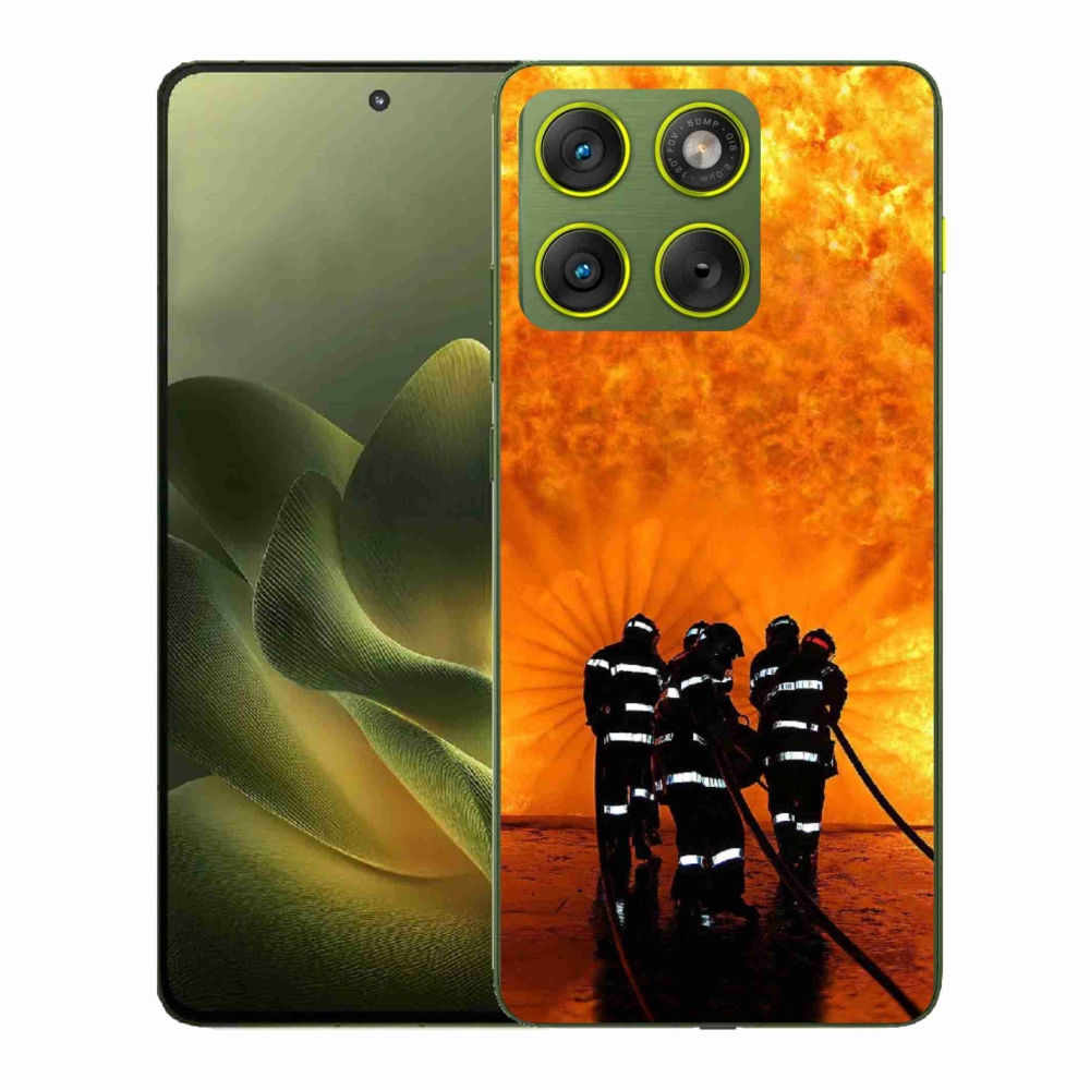 Gelový kryt mmCase na Motorola Edge 70 - požár