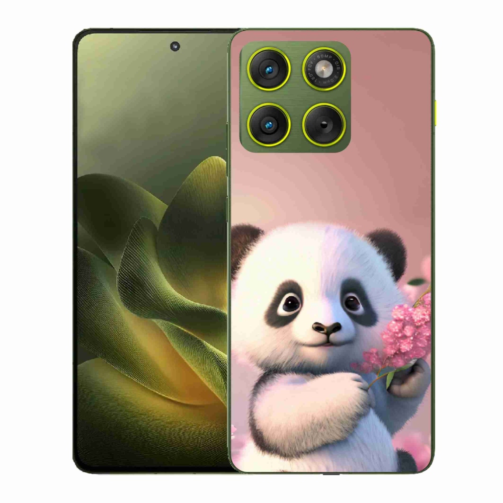 Gelový kryt mmCase na Motorola Edge 70 - roztomilá panda