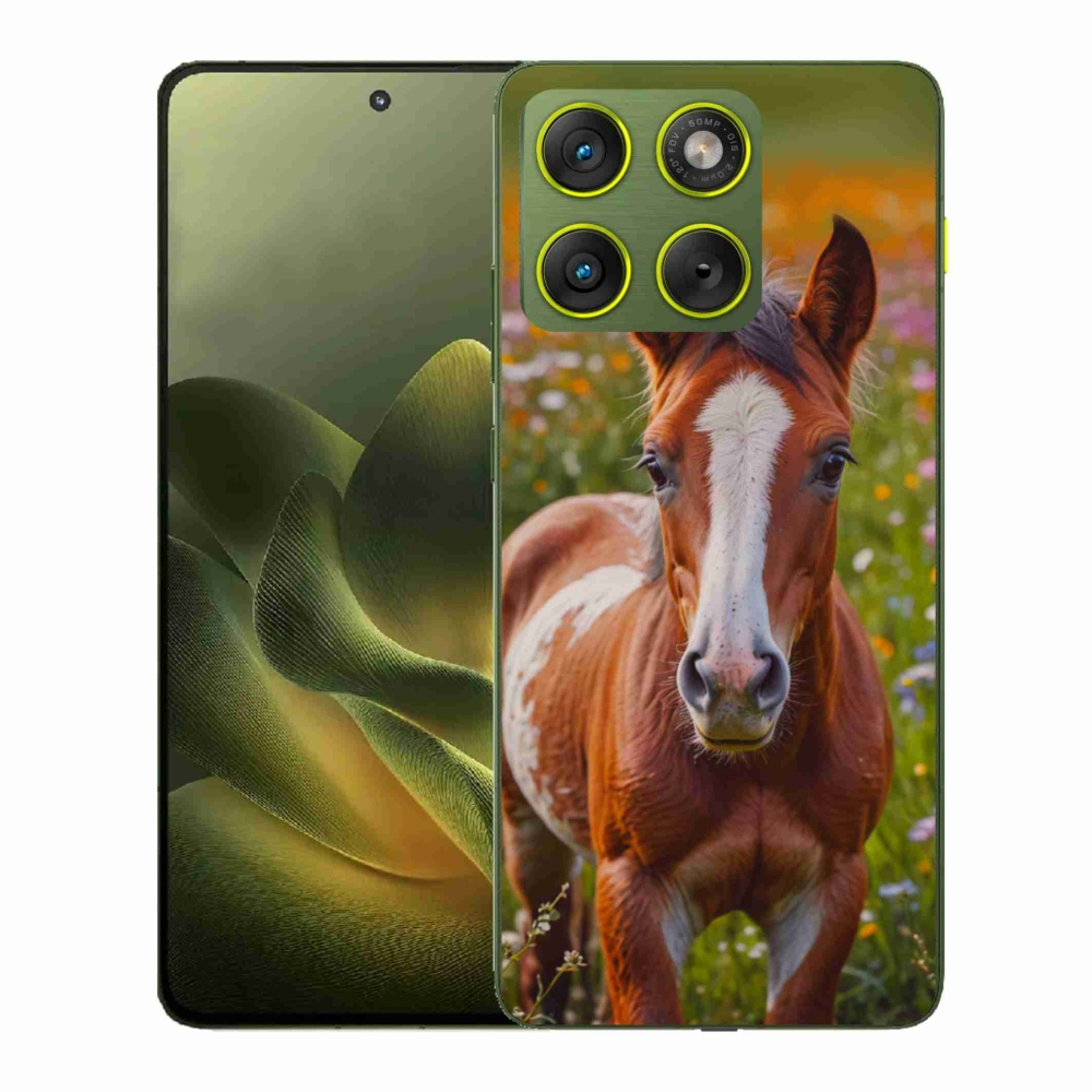 Gelový kryt mmCase na Motorola Edge 70 - roztomilé hříbě