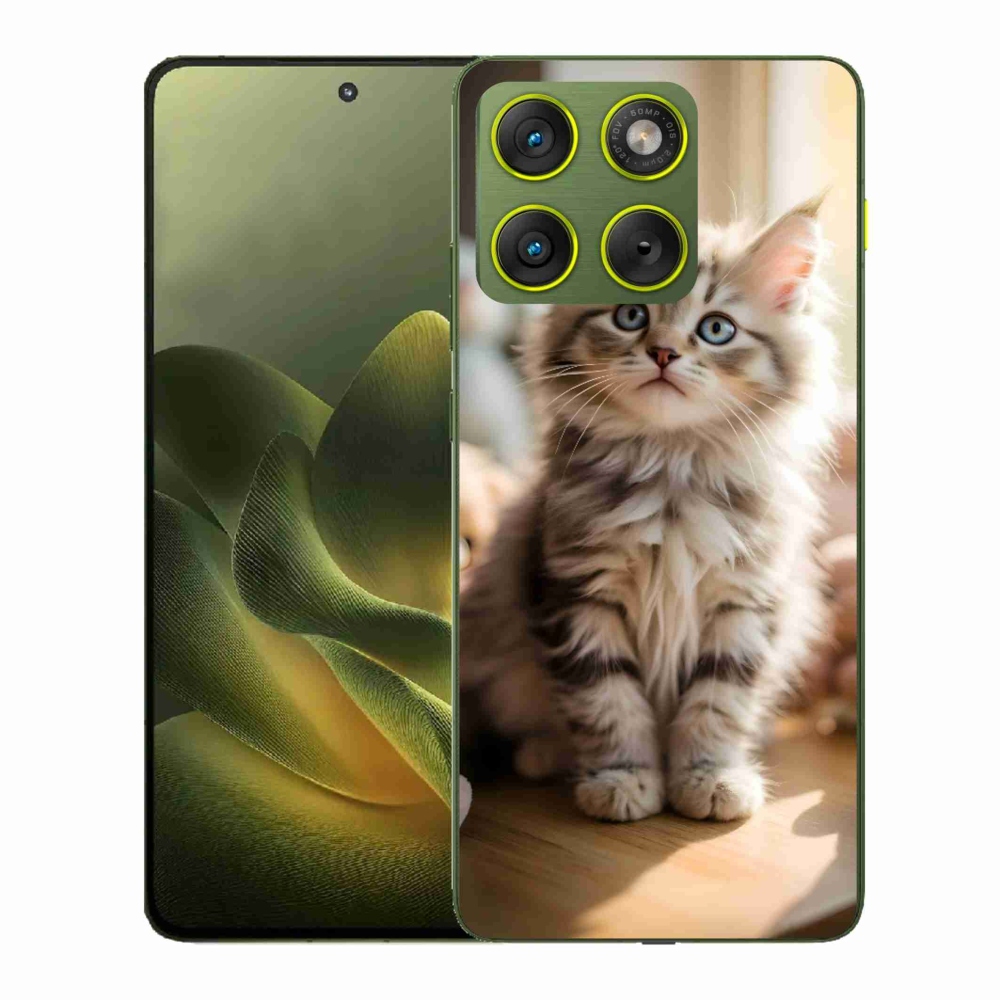 Gelový kryt mmCase na Motorola Edge 70 - roztomilé kotě 10