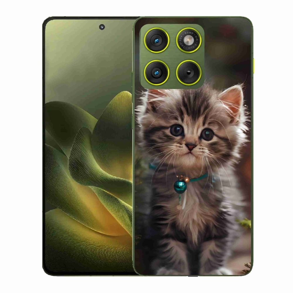 Gelový kryt mmCase na Motorola Edge 70 - roztomilé kotě 11