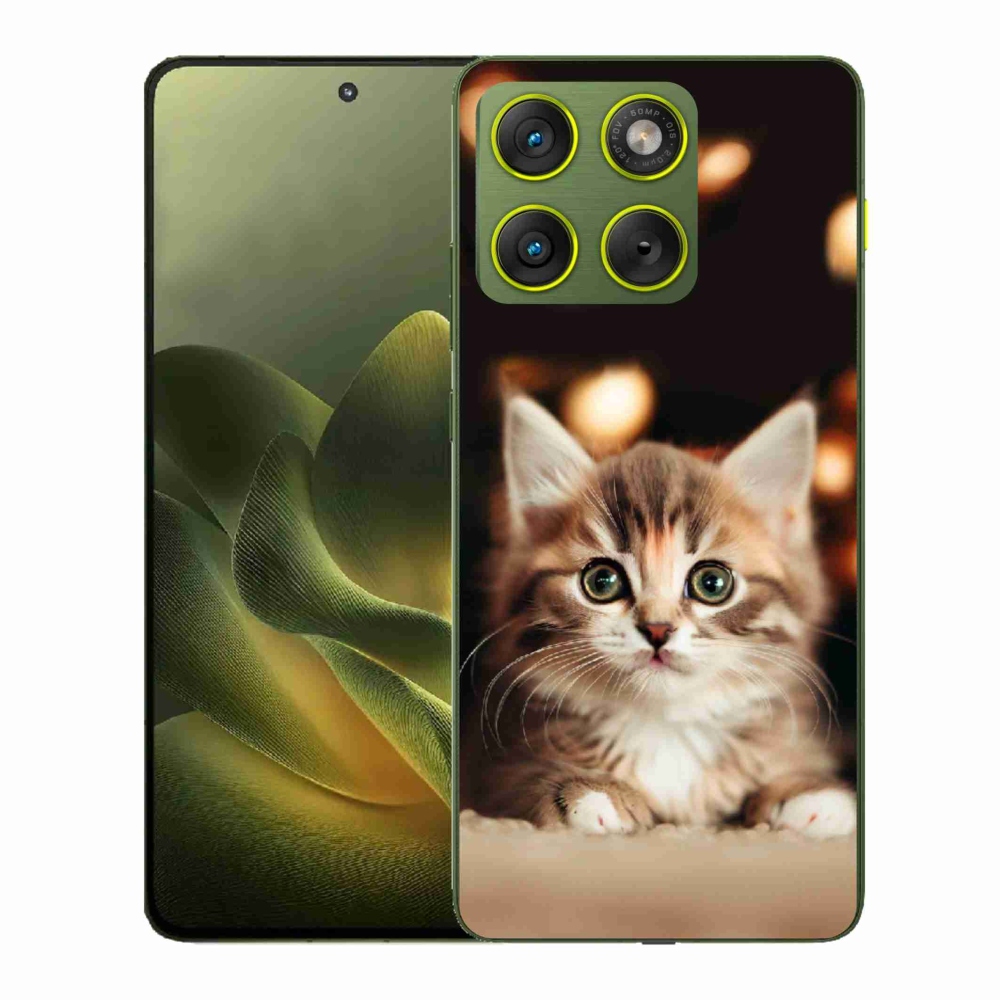 Gelový kryt mmCase na Motorola Edge 70 - roztomilé kotě 2
