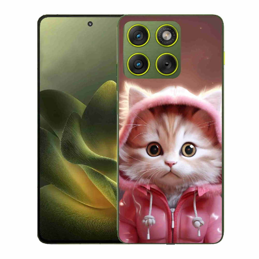 Gelový kryt mmCase na Motorola Edge 70 - roztomilé kotě 3