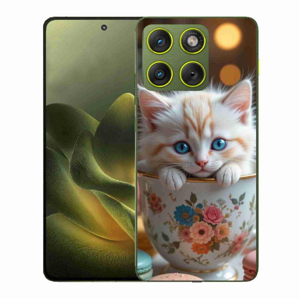 Gelový kryt mmCase na Motorola Edge 70 - roztomilé kotě 6