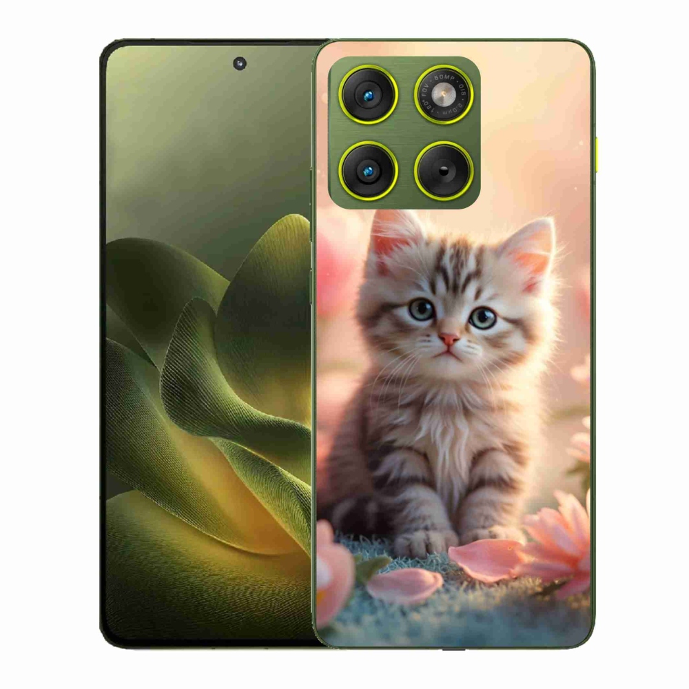 Gelový kryt mmCase na Motorola Edge 70 - roztomilé kotě 8