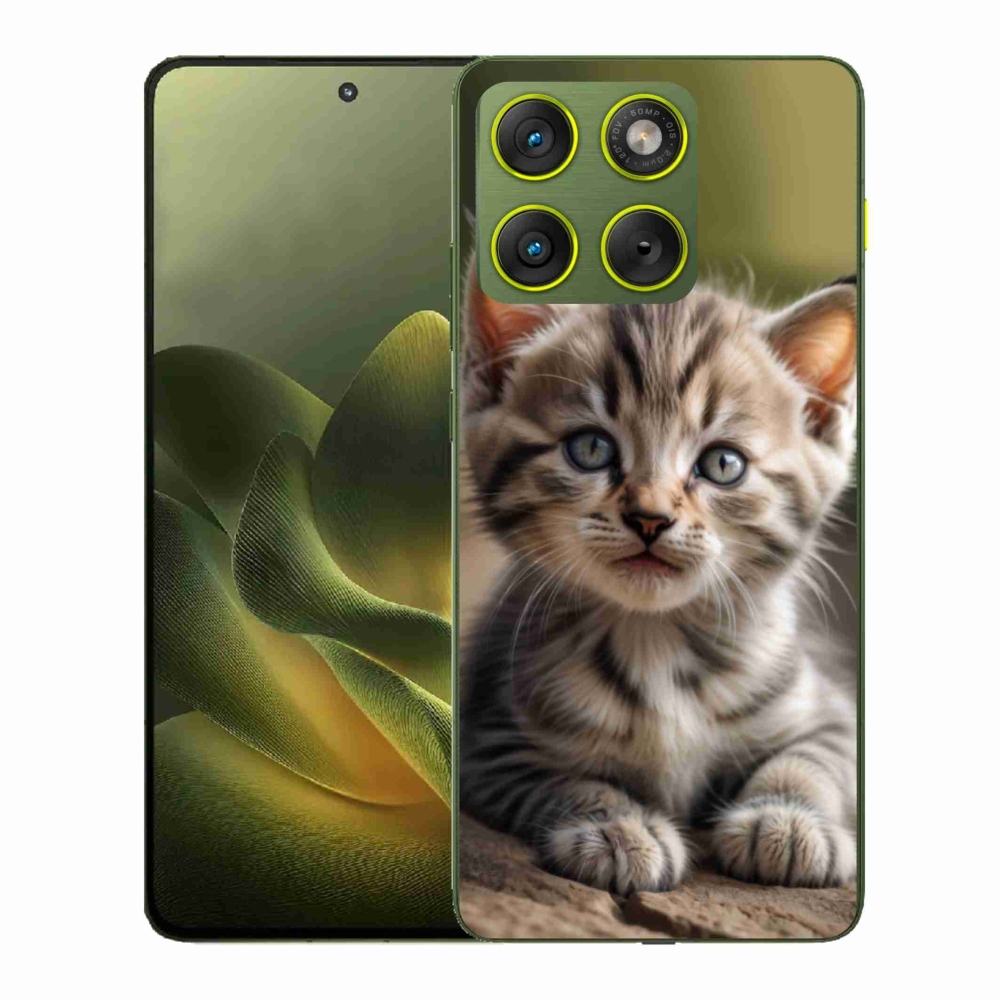 Gelový kryt mmCase na Motorola Edge 70 - roztomilé kotě 9