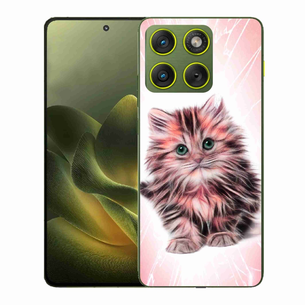 Gelový kryt mmCase na Motorola Edge 70 - roztomilé kotě