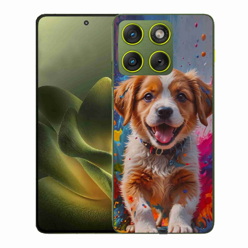 Gelový kryt mmCase na Motorola Edge 70 - roztomilé štěně 3