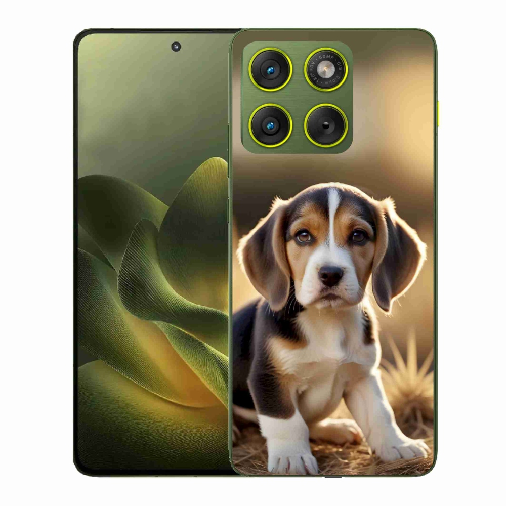 Gelový kryt mmCase na Motorola Edge 70 - roztomilý bígl