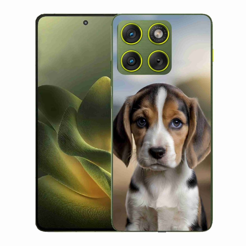 Gelový kryt mmCase na Motorola Edge 70 - roztomilý bígl