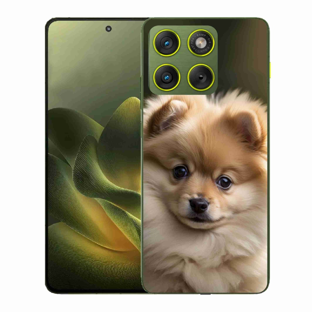 Gelový kryt mmCase na Motorola Edge 70 - roztomilý pomeranian 2
