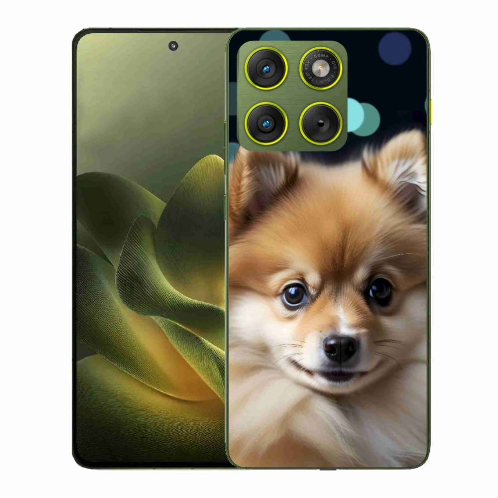 Gelový kryt mmCase na Motorola Edge 70 - roztomilý pomeranian
