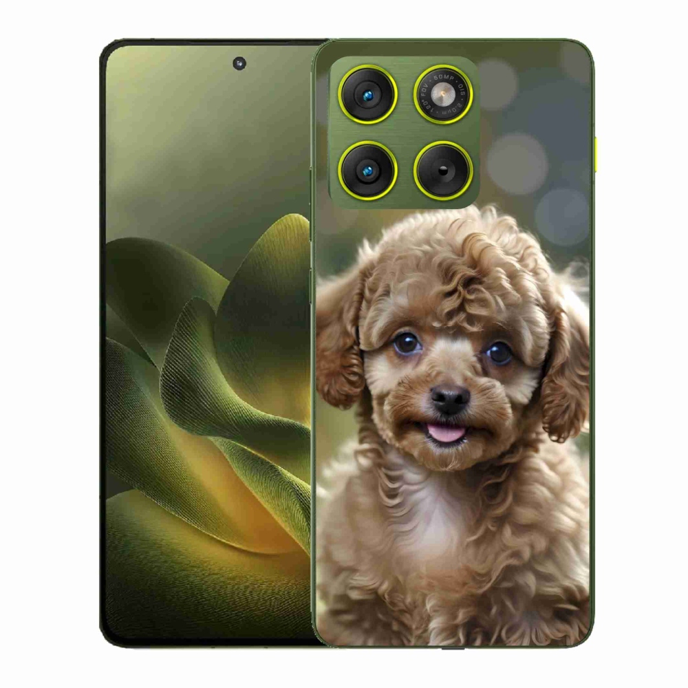 Gelový kryt mmCase na Motorola Edge 70 - roztomilý pudl