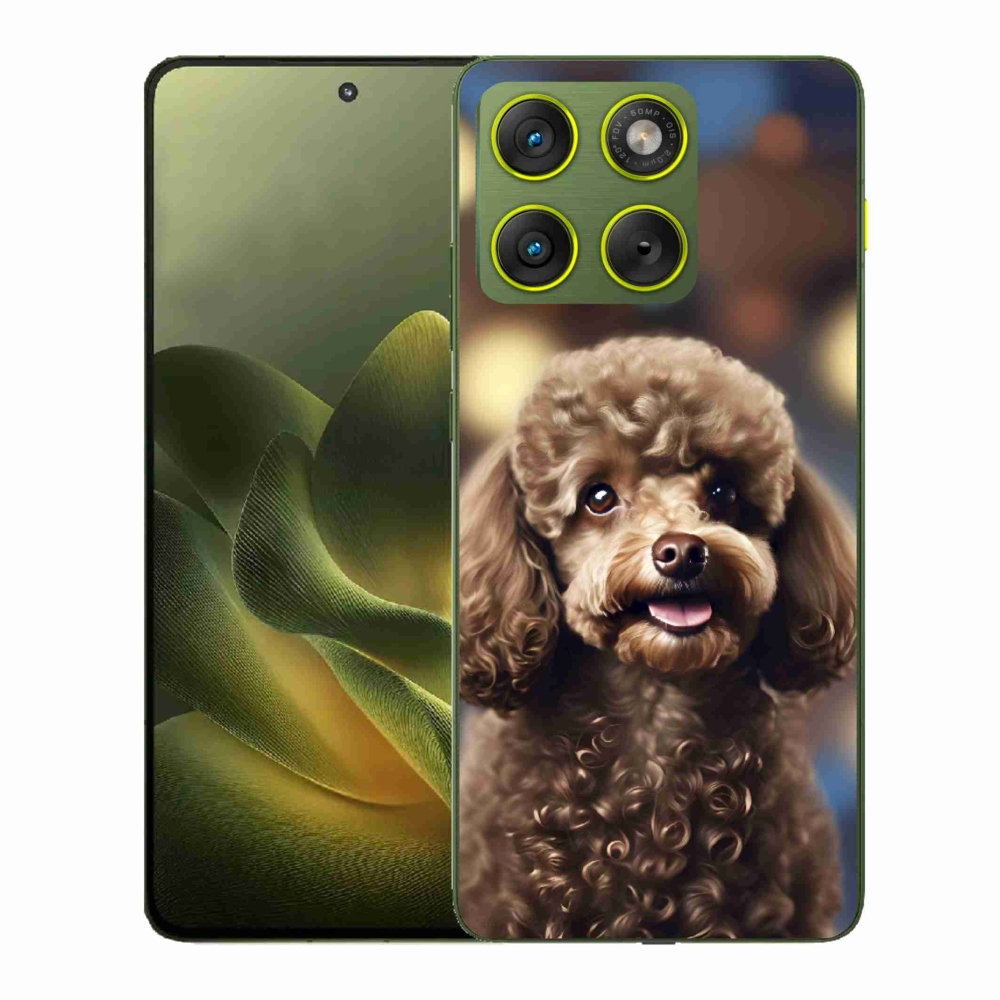 Gelový kryt mmCase na Motorola Edge 70 - roztomilý pudl