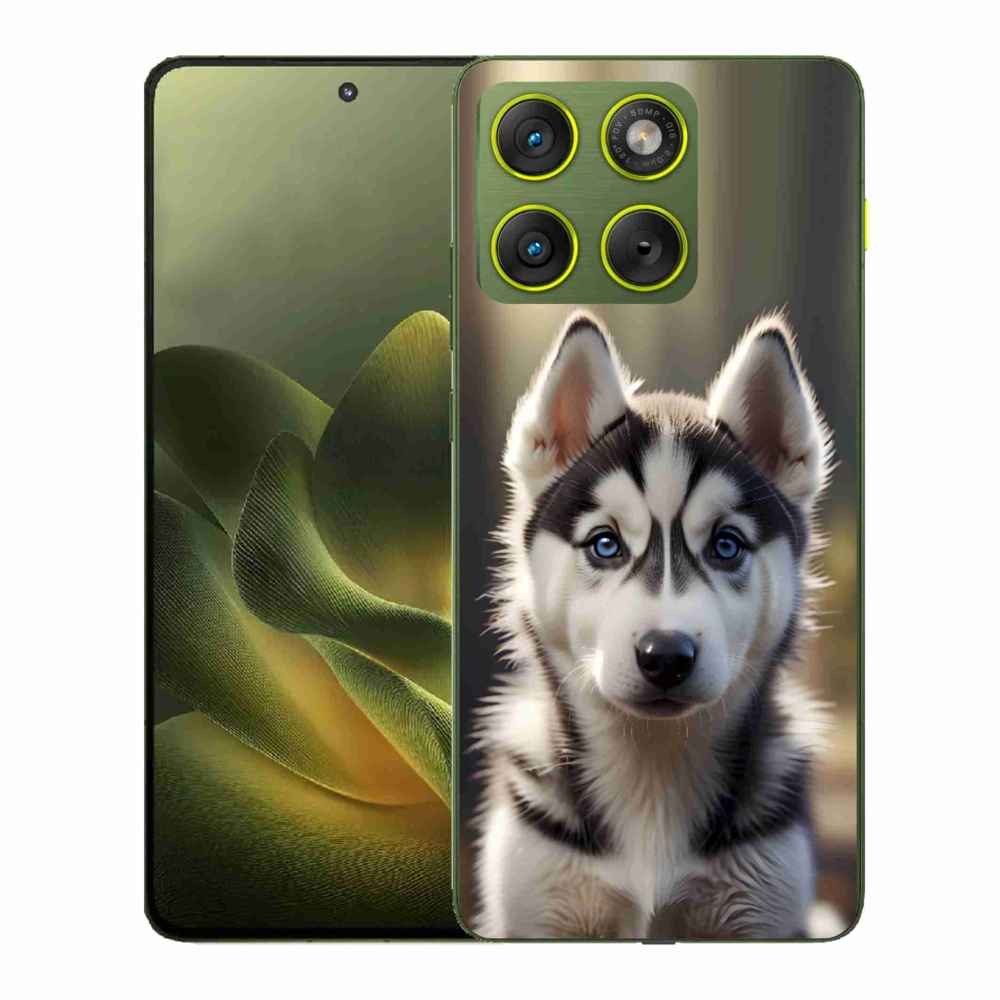 Gelový kryt mmCase na Motorola Edge 70 - roztomilý sibiřský husky