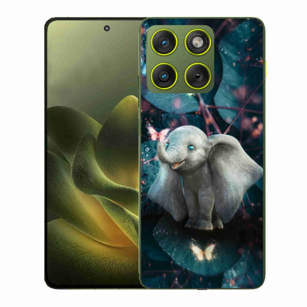Gelový kryt mmCase na Motorola Edge 70 - roztomilý slon