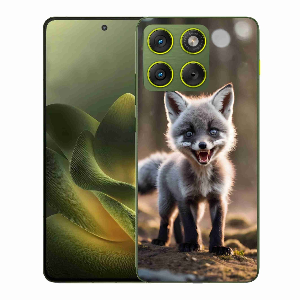 Gelový kryt mmCase na Motorola Edge 70 - rozzuřená liška