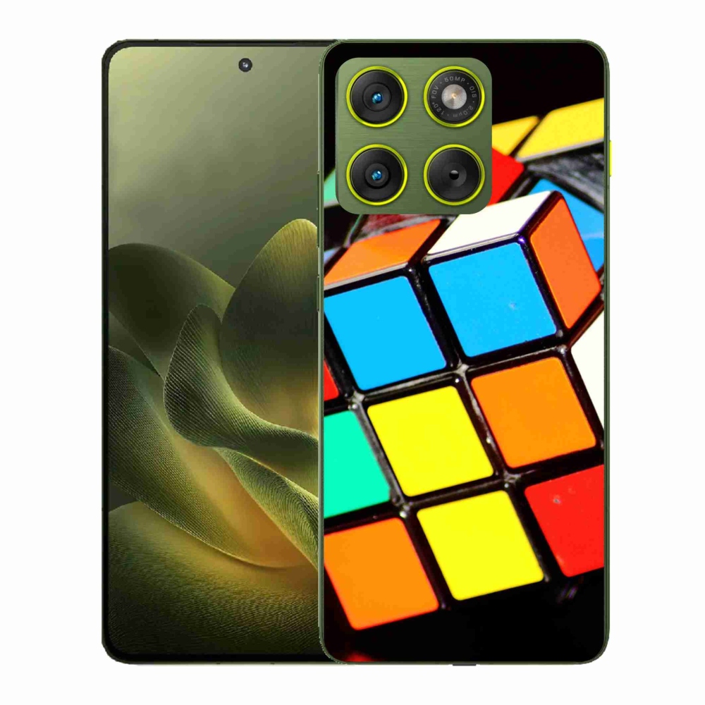 Gelový kryt mmCase na Motorola Edge 70 - rubikova kostka
